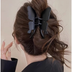 French Butterfly Hair Claw Clip Pink Butterfly Clip Women Hair Clip Fashion Hair Clip Retro Back of Head Accessories Hairpin