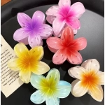 Fashion Beach Vacation Bohemia Egg Flower Hair Claw Hair Clips Gradient Flower Hair Accessories Set Beach Style Hairpins Flower