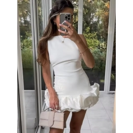 Chic Y2K Sleeveless Backless Mini Dress For Women ..